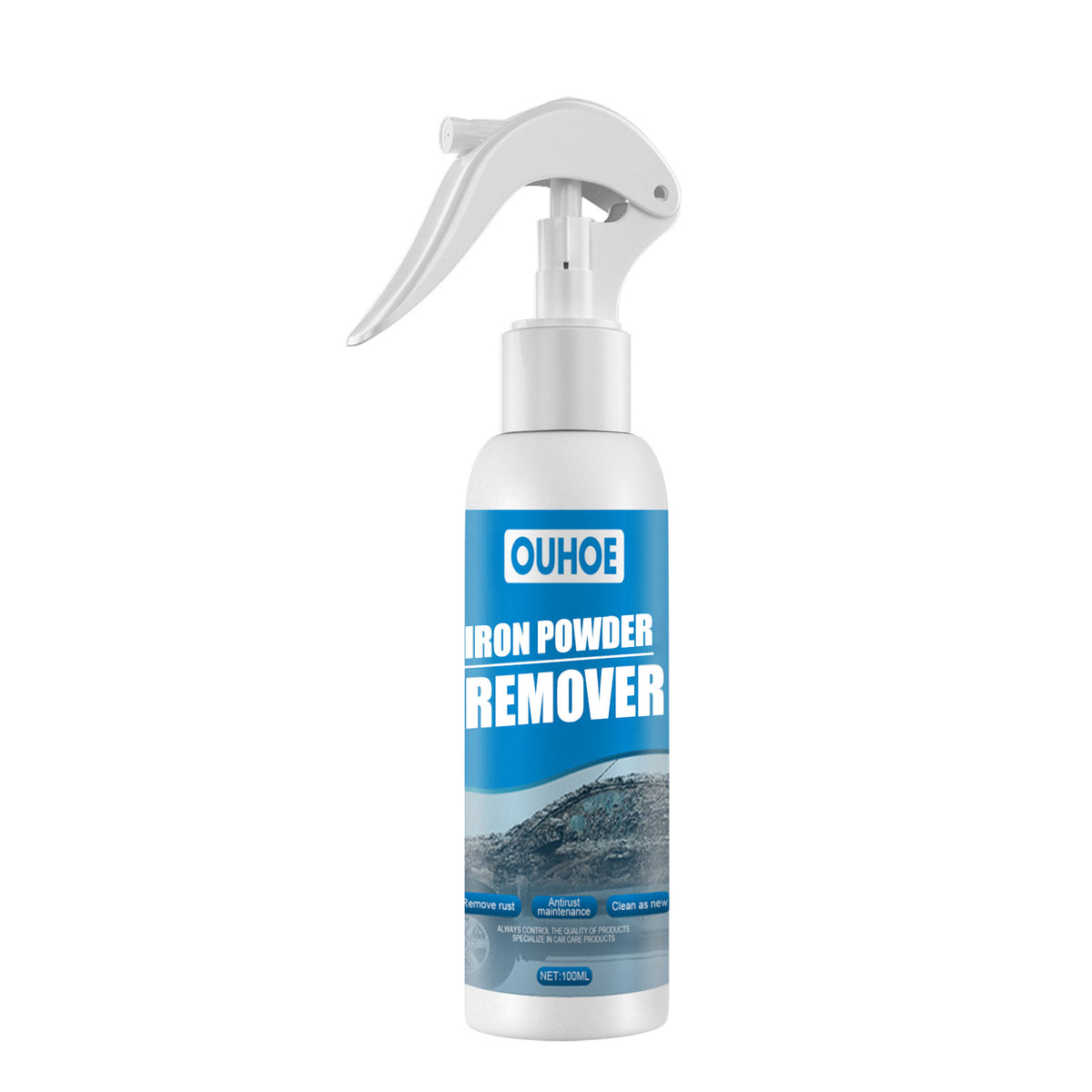 OUHOE Rust Removal Spray for Cars – Powerful Rust & Stain Remover, Car Cleaning Solution for Removing Rust, Dirt & Grime – Easy Spray & Wipe Formula